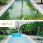 Tratamento de piscina verde