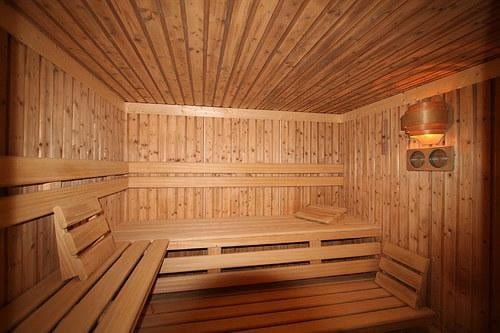 Ambiente da sauna seca