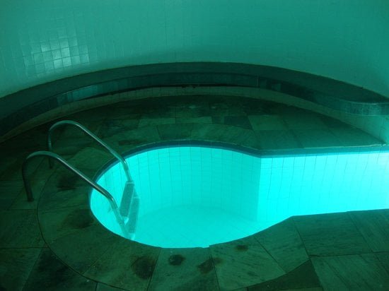 Sauna com piscina