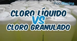 Cloro liquido e cloro granulado